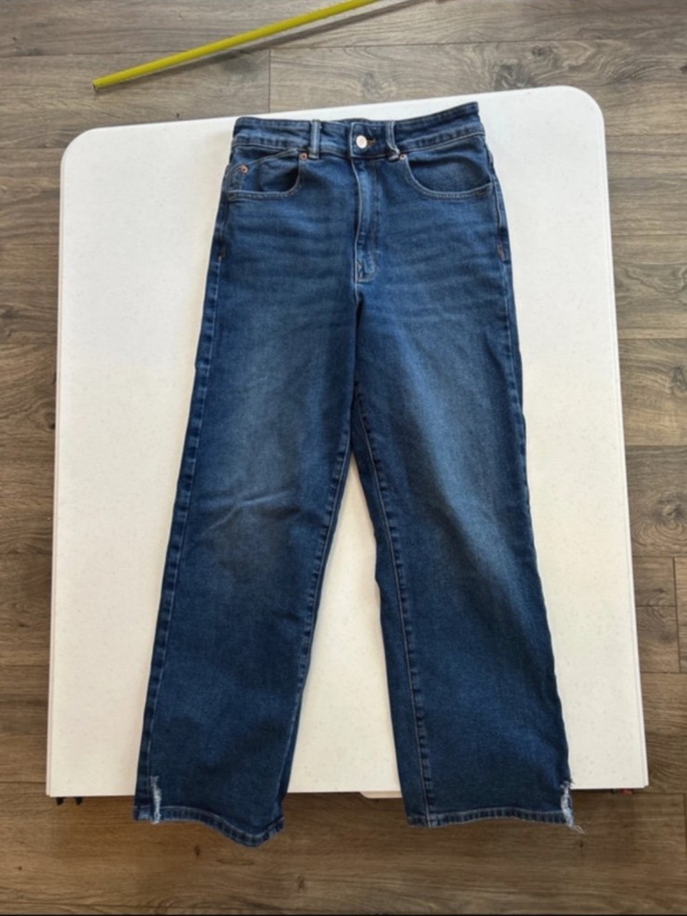 Zara Dark Blue Straight-Leg Women's Jeans